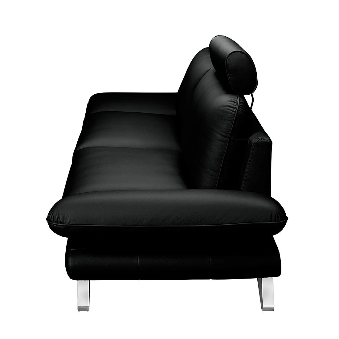 Fredriks Sofa Enzo (2,5-Sitzer) Echtleder Schwarz - Kopfstütze verstellbar 3 Fredriks Sofa Enzo (2,5-Sitzer) Echtleder Schwarz - Kopfstütze verstellbar – Bild 3