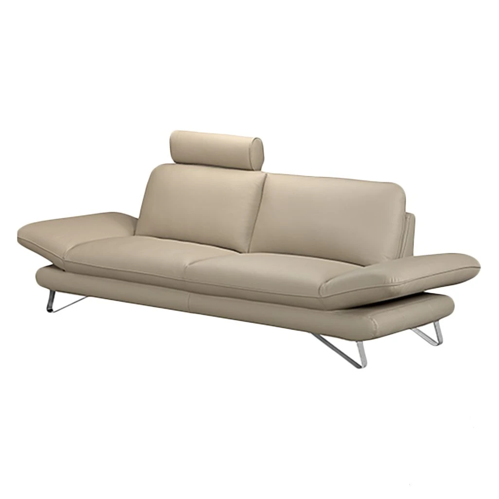 Fredriks Sofa Enzo (3-Sitzer) Echtleder Beige - Kopfstütze verstellbar 1 Fredriks Sofa Enzo (3-Sitzer) Echtleder Beige - Kopfstütze verstellbar