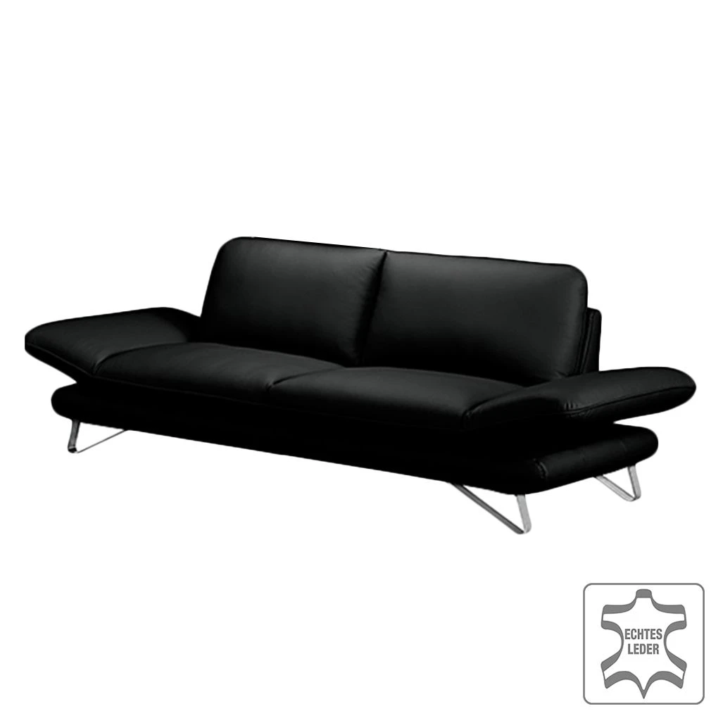 Fredriks Sofa Enzo (3-Sitzer) Echtleder Schwarz - Keine Funktion 2 Fredriks Sofa Enzo (3-Sitzer) Echtleder Schwarz - Keine Funktion – Bild 2