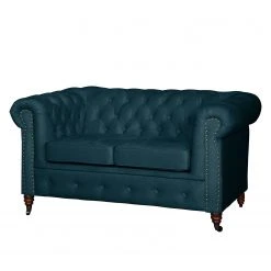 Jack & Alice Sofa Esplanada (2-Sitzer) Samt - Dunkelblau