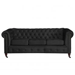Jack & Alice Sofa Esplanada (3-Sitzer) Samt - Schwarz 14 Jack & Alice Sofa Esplanada (3-Sitzer) Samt - Schwarz -Wohnzimmermöbel boutique en ligne sofa esplanada 3 sitzer microfaser schwarz 4504540