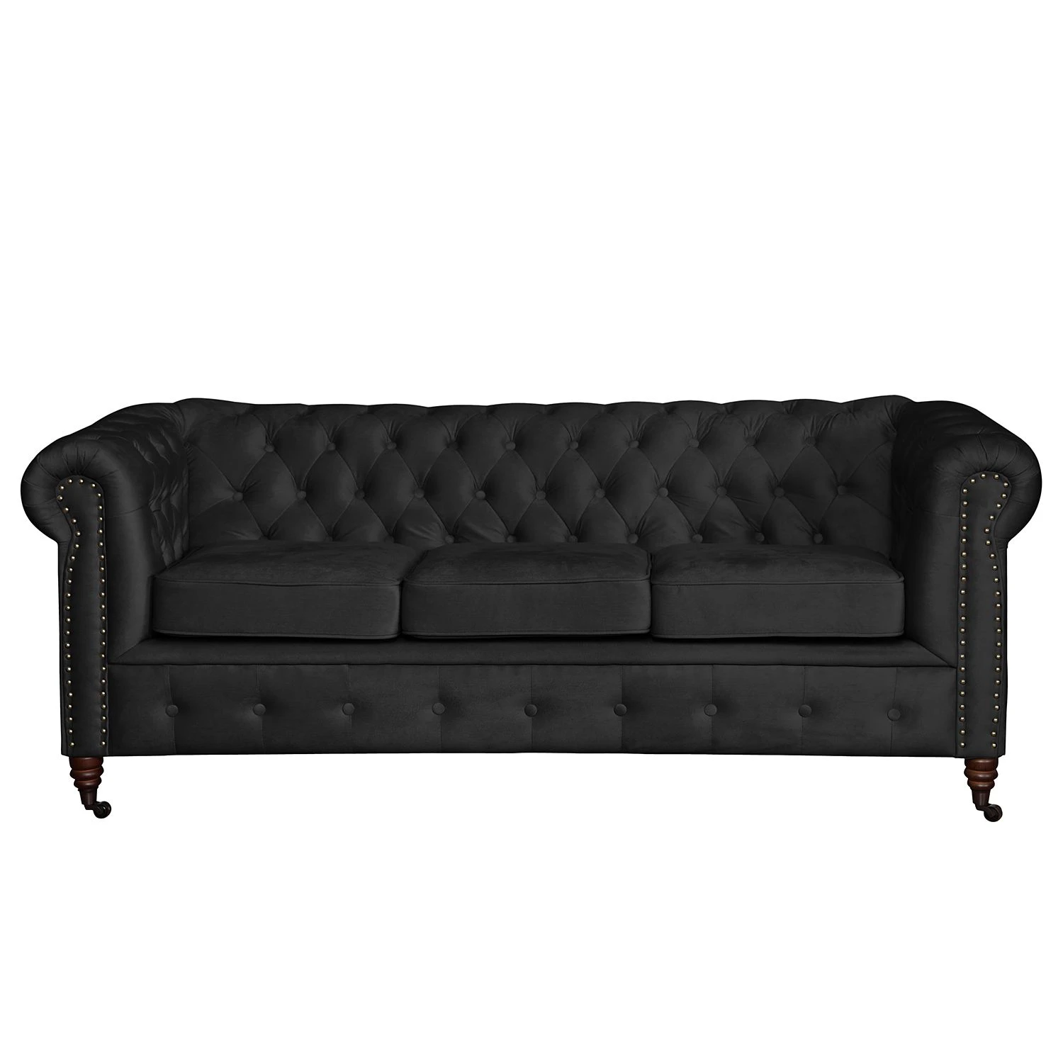 Jack & Alice Sofa Esplanada (3-Sitzer) Samt - Schwarz 3 Jack & Alice Sofa Esplanada (3-Sitzer) Samt - Schwarz – Bild 3