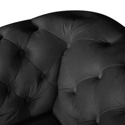 Jack & Alice Sofa Esplanada (3-Sitzer) Samt - Schwarz 20 Jack & Alice Sofa Esplanada (3-Sitzer) Samt - Schwarz -Wohnzimmermöbel boutique en ligne sofa esplanada 3 sitzer microfaser schwarz 4504580