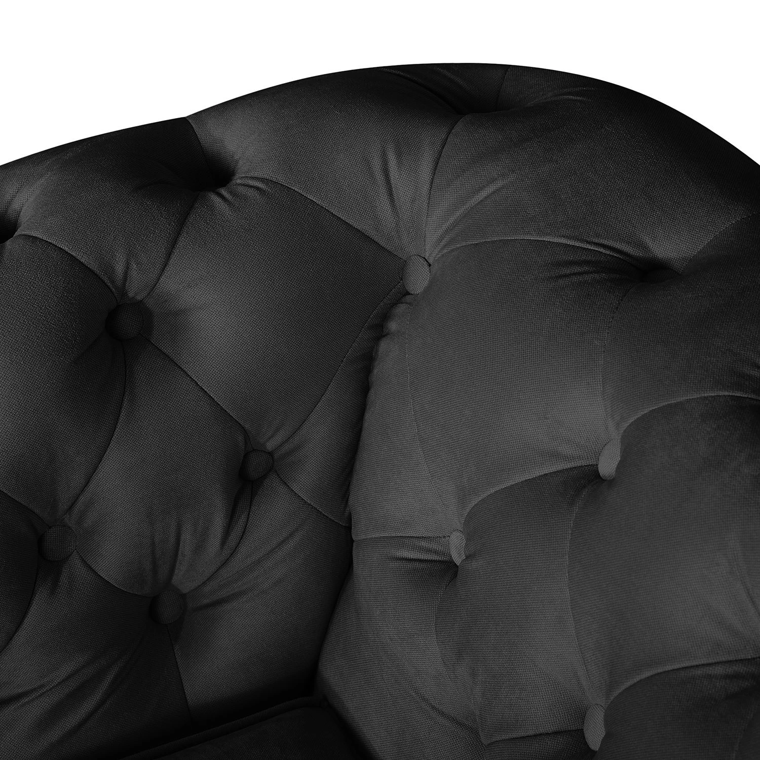 Jack & Alice Sofa Esplanada (3-Sitzer) Samt - Schwarz 9 Jack & Alice Sofa Esplanada (3-Sitzer) Samt - Schwarz – Bild 9