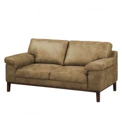 Ars manufacti Sofa Hazel Green (2-Sitzer) - Antiklederlook - Beige