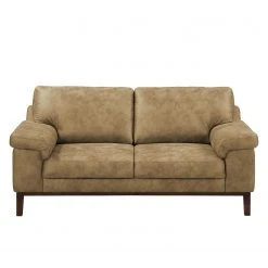 Ars manufacti Sofa Hazel Green (2-Sitzer) - Antiklederlook - Beige -Wohnzimmermöbel boutique en ligne sofa hazel green 2 sitzer antiklederlook beige 4638212