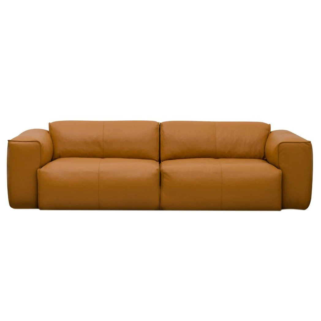Studio Copenhagen 3-Sitzer Sofa HUDSON - Echtleder Neka: Cognac 4 Studio Copenhagen 3-Sitzer Sofa HUDSON - Echtleder Neka: Cognac – Bild 4