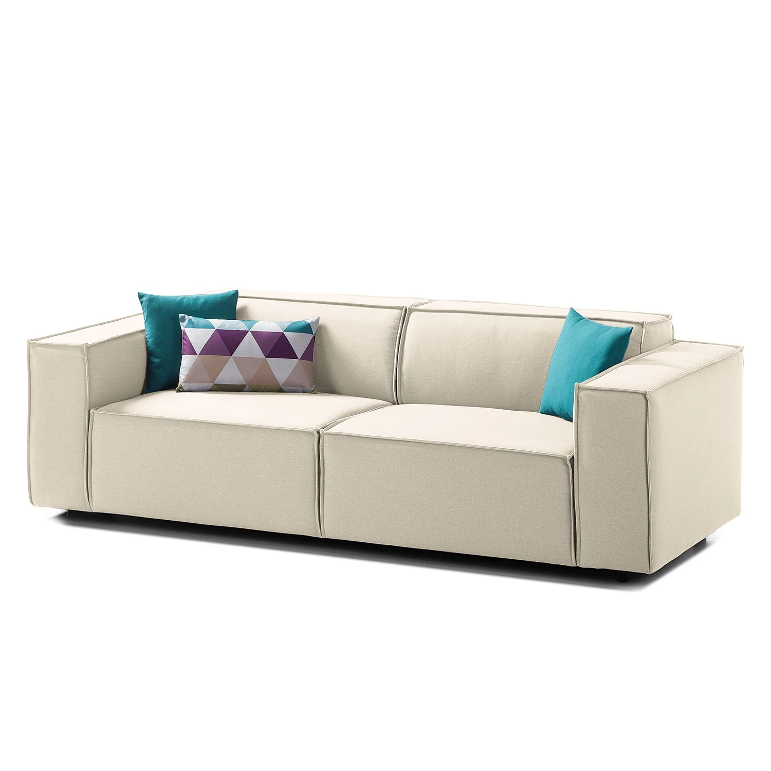 Sofa Kinx (2,5-Sitzer) Webstoff - Webstoff Osta: Altweiß - Keine Funktion 1 Sofa Kinx (2,5-Sitzer) Webstoff - Webstoff Osta: Altweiß - Keine Funktion