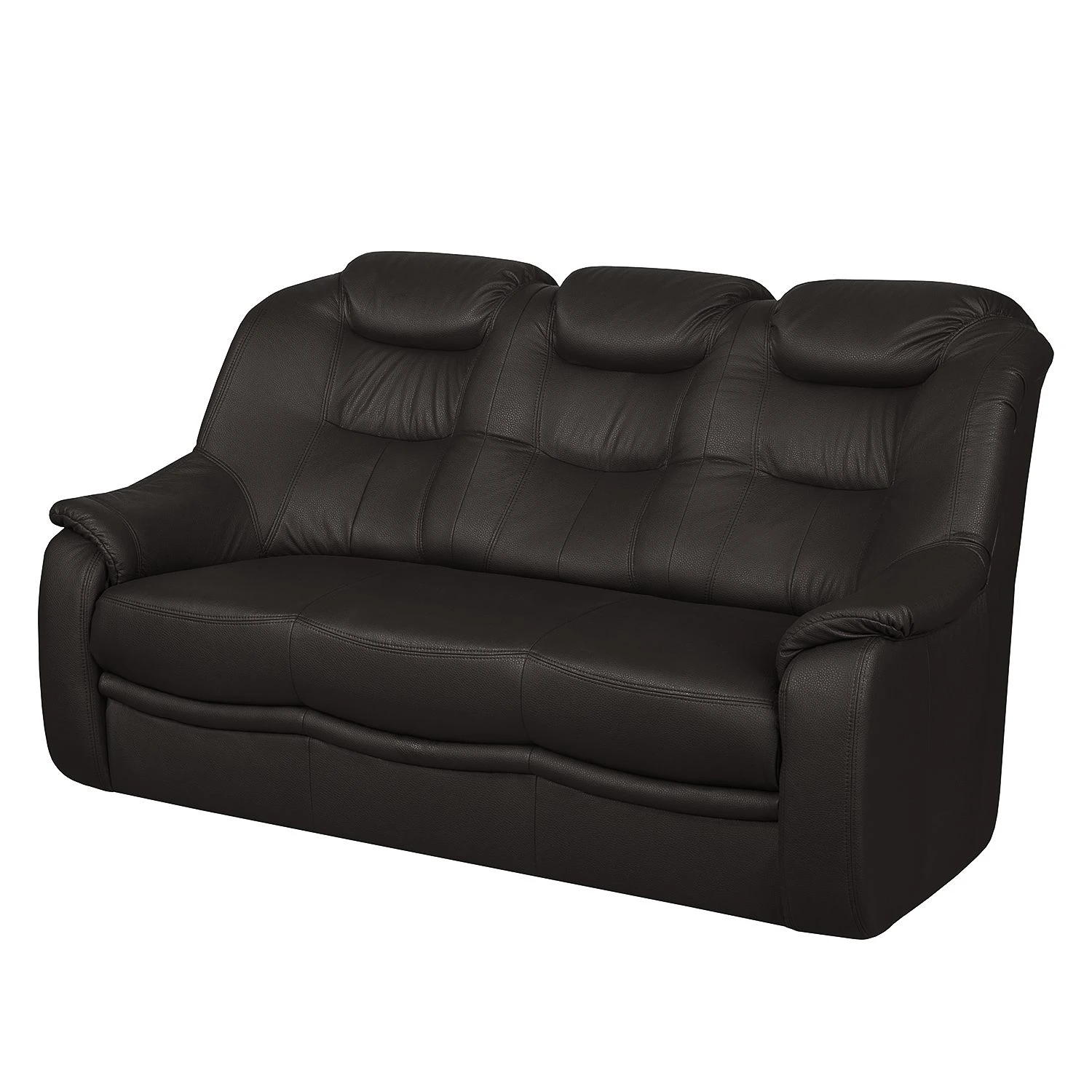 Modoform Sofa Lakin (3-Sitzer) - Kunstleder - Dunkelbraun 1 Modoform Sofa Lakin (3-Sitzer) - Kunstleder - Dunkelbraun