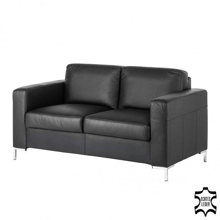 Fredriks Sofa Lampone (2-Sitzer) - Echtleder - Schwarz 1 Fredriks Sofa Lampone (2-Sitzer) - Echtleder - Schwarz
