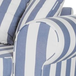 Maison Belfort Sofa Colmar (3-Sitzer) - Blau -Wohnzimmermöbel boutique en ligne sofa livia 3 sitzer webstoff blau gestreift 309021