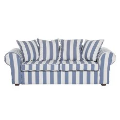 Maison Belfort Sofa Colmar (3-Sitzer) - Blau -Wohnzimmermöbel boutique en ligne sofa livia 3 sitzer webstoff blau gestreift 309028