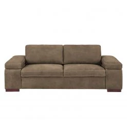 Ars Natura Sofa Maine (2-Sitzer) Echtleder - Cappuccino -Wohnzimmermöbel boutique en ligne sofa maine 2 sitzer echtleder cappuccino 4479380