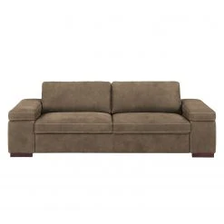 Ars Natura Sofa Maine (3-Sitzer) Echtleder - Cappuccino -Wohnzimmermöbel boutique en ligne sofa maine 3 sitzer echtleder cappuccino 4479884