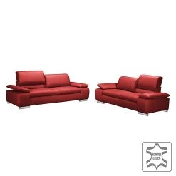 Fredriks Sofa Masca Echtleder (2-Sitzer) - Karminrot 13 Fredriks Sofa Masca Echtleder (2-Sitzer) - Karminrot -Wohnzimmermöbel boutique en ligne sofa masca 2 sitzer echtleder kaminrot 515468