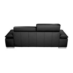 Fredriks Sofa Masca (3-Sitzer) - Kunstleder Schwarz -Wohnzimmermöbel boutique en ligne sofa masca 3 sitzer kunstleder schwarz 513253