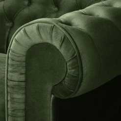 Maison Belfort Sofa Pintano (3-Sitzer) - Antikgrün -Wohnzimmermöbel boutique en ligne sofa pintano 3 sitzer samt antikgruen 4897872 1