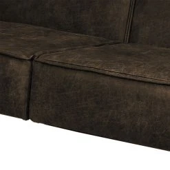 Ars manufacti Polstergarnitur Rhode (3-2) - Braungrau -Wohnzimmermöbel boutique en ligne sofa rhode 3 sitzer antiklederlook braungrau 4863408