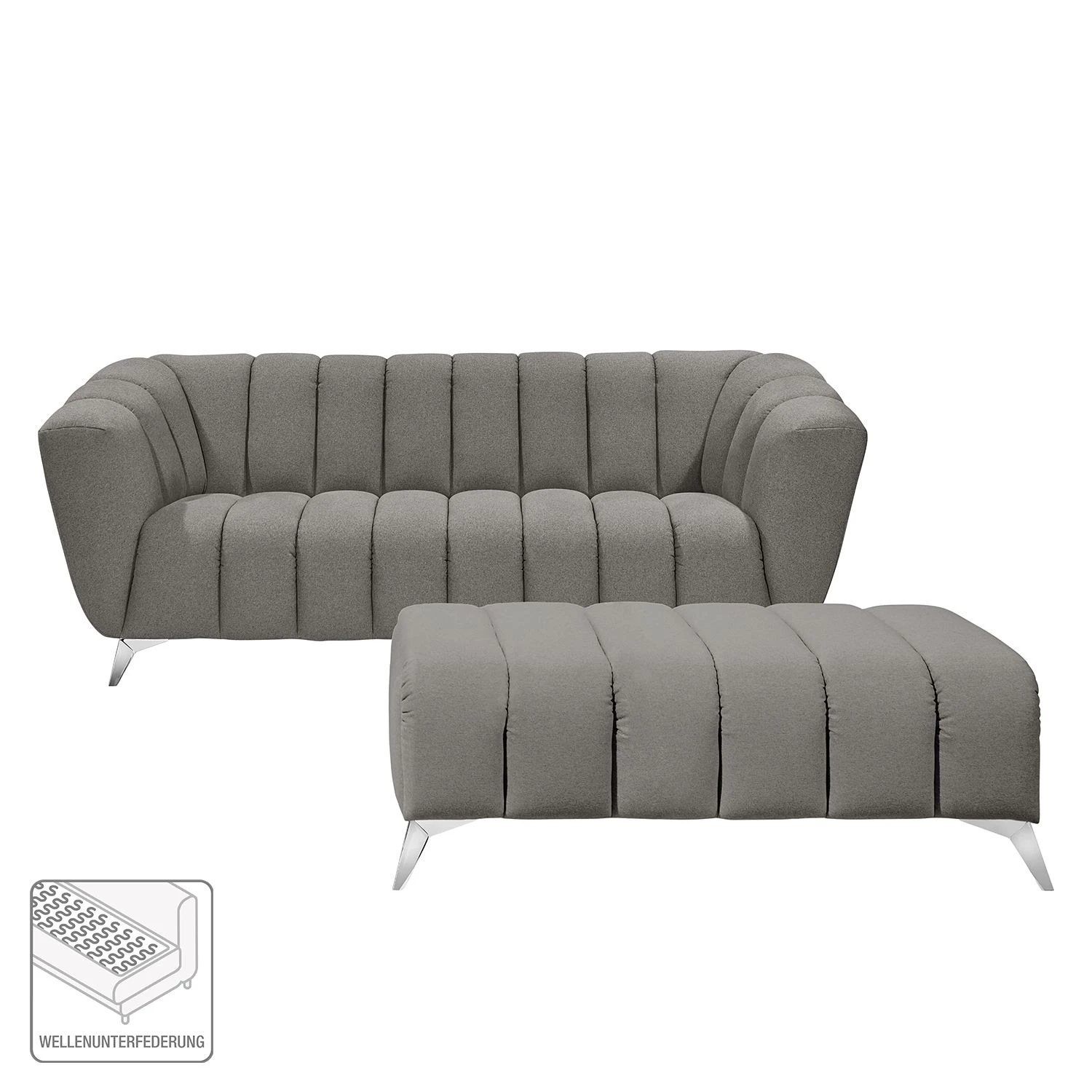Fredriks Sofa Salou (3-Sitzer) Webstoff 2 Fredriks Sofa Salou (3-Sitzer) Webstoff – Bild 2