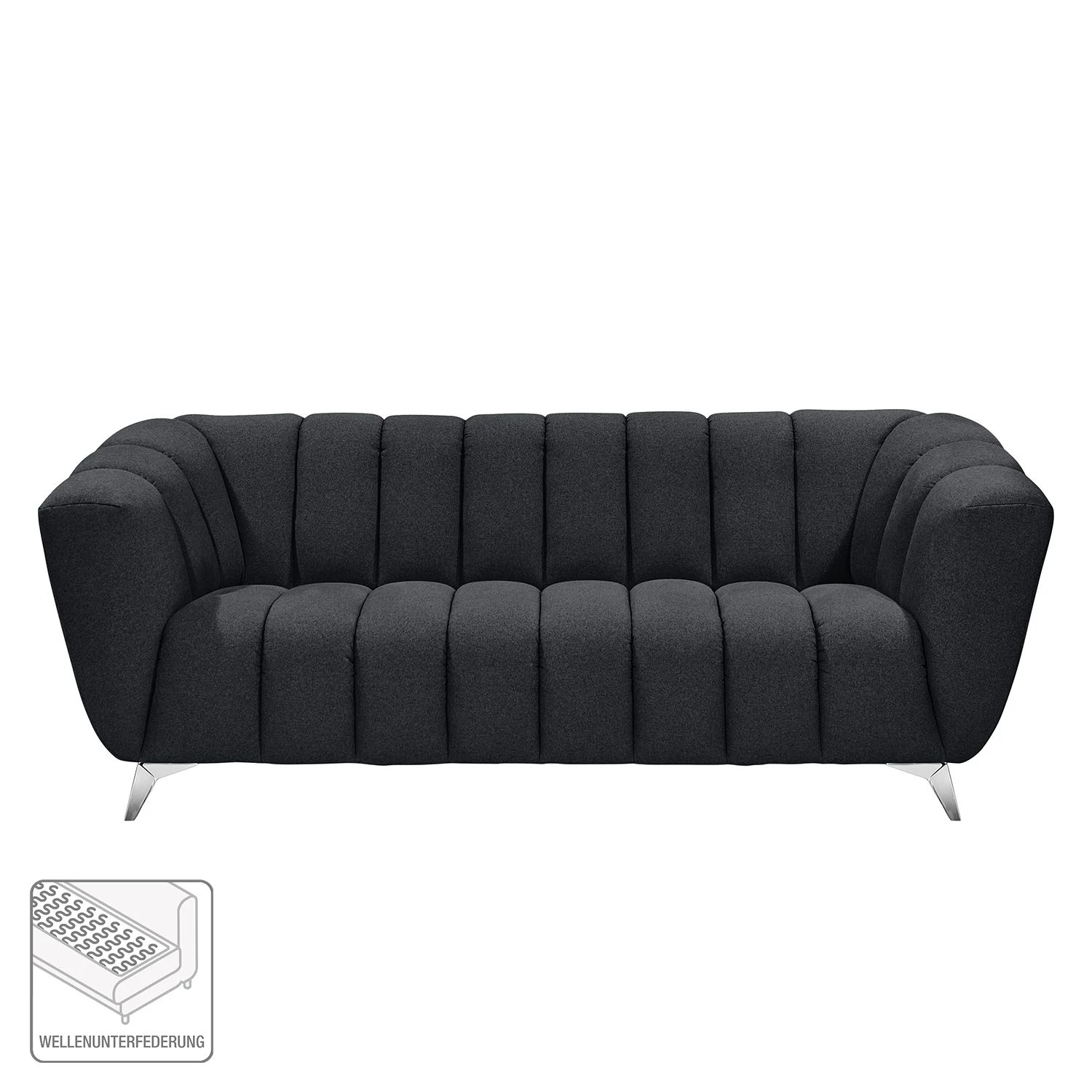 Fredriks Sofa Salou (3-Sitzer) Webstoff 2 Fredriks Sofa Salou (3-Sitzer) Webstoff – Bild 2