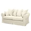 Maison Belfort Sofa Saltum (2,5-Sitzer) Webstoff - Cremeweiß
