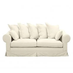 Maison Belfort Sofa Saltum (3-Sitzer) Webstoff - Cremeweiß -Wohnzimmermöbel boutique en ligne sofa saltum 3 sitzer webstoff cremeweiss 4214884