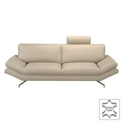 Loftscape Sofa Sharon (2,5-Sitzer) Echtleder Beige - Kopfstütze verstellbar -Wohnzimmermöbel boutique en ligne sofa sharon 2 5 sitzer echtleder beige 415802