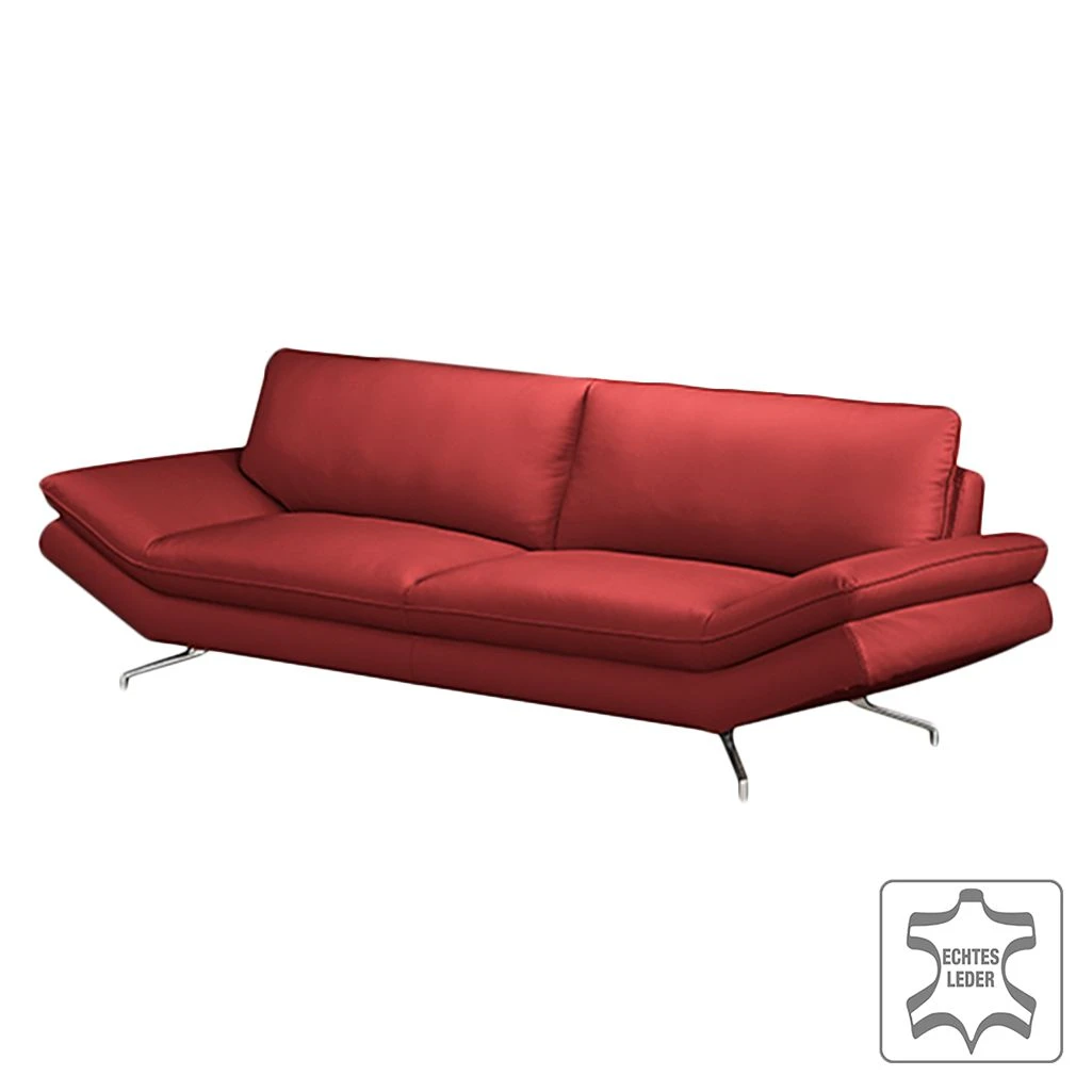 Loftscape Sofa Sharon (2,5-Sitzer) - Echtleder Kaminrot - Keine Funktion 1 Loftscape Sofa Sharon (2,5-Sitzer) - Echtleder Kaminrot - Keine Funktion