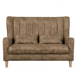 Ars Natura Sofa Shenton (2-Sitzer) Antiklederlook - Latte Macchiato -Wohnzimmermöbel boutique en ligne sofa shenton 2 sitzer antiklederlook latte macchiato 4252324