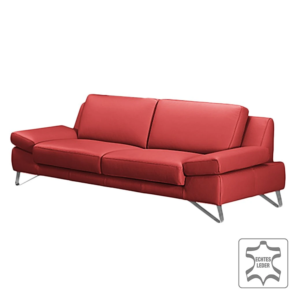 Loftscape Sofa Silvano (3-Sitzer) Echtleder - Kaminrot - Keine Funktion 1 Loftscape Sofa Silvano (3-Sitzer) Echtleder - Kaminrot - Keine Funktion