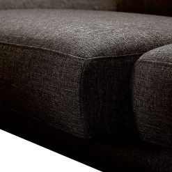 Loftscape Sofa Silvano (3-Sitzer) Webstoff - Braun-Schwarz - Kopfstütze verstellbar -Wohnzimmermöbel boutique en ligne sofa silvano 3 sitzer webstoff braun schwarz 442488
