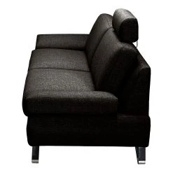 Loftscape Sofa Silvano (3-Sitzer) Webstoff - Braun-Schwarz - Kopfstütze verstellbar -Wohnzimmermöbel boutique en ligne sofa silvano 3 sitzer webstoff braun schwarz 442493