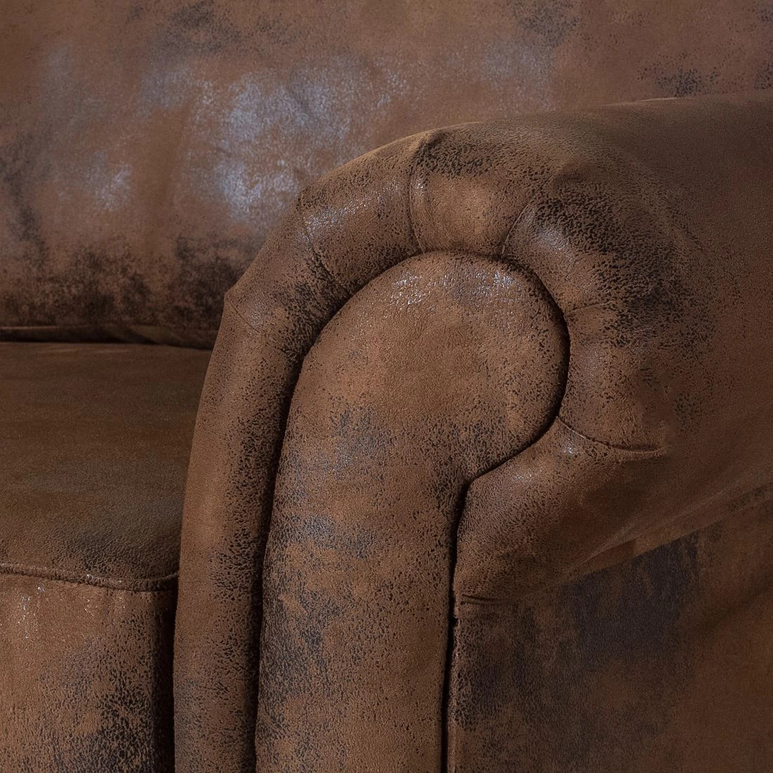 Ars manufacti Sofa Sombrero (3-Sitzer) - Antiklederoptik Dunkelbraun 12 Ars manufacti Sofa Sombrero (3-Sitzer) - Antiklederoptik Dunkelbraun – Bild 12