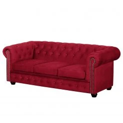 Jack & Alice Polstergarnitur Torquay II (3-2) - Microfaser - Rot -Wohnzimmermöbel boutique en ligne sofa torquay ii 3 sitzer microfaser rot 4650868