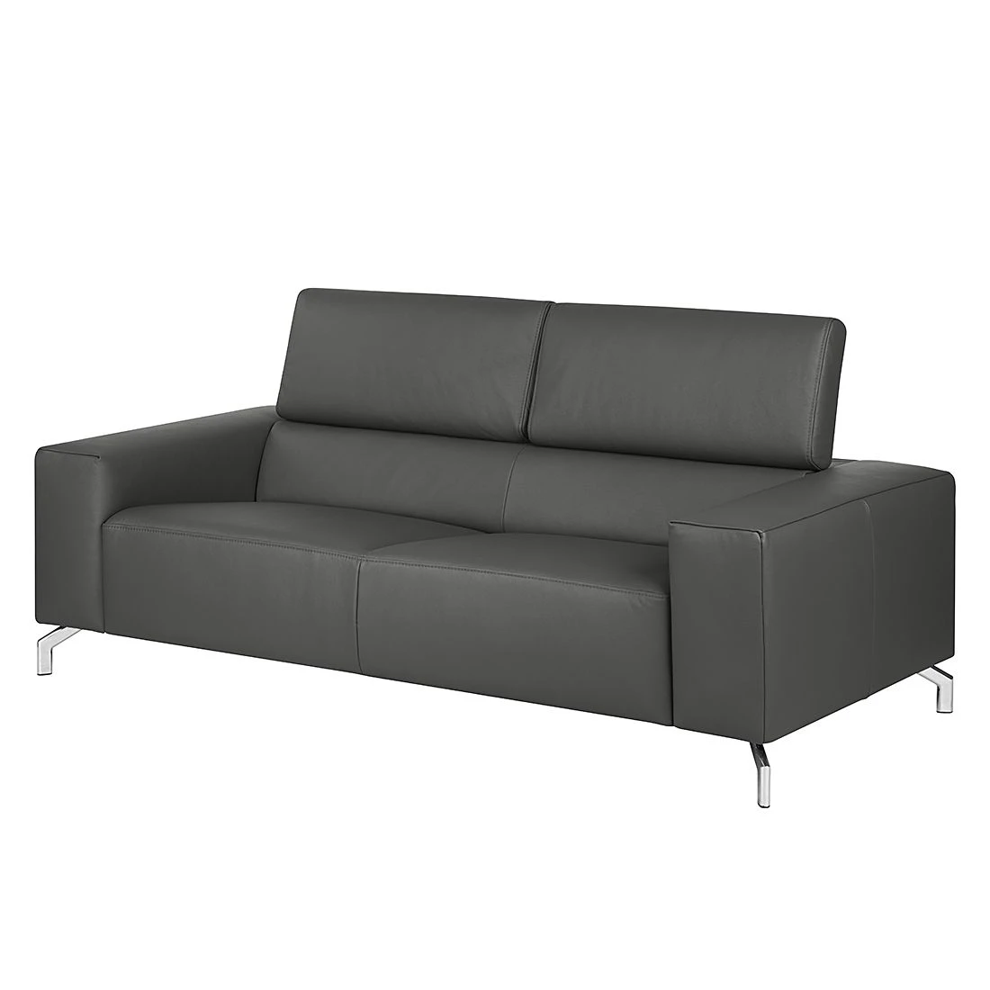 Loftscape Sofa Varberg (2,5-Sitzer) Echtleder - Dunkelgrau 1 Loftscape Sofa Varberg (2,5-Sitzer) Echtleder - Dunkelgrau