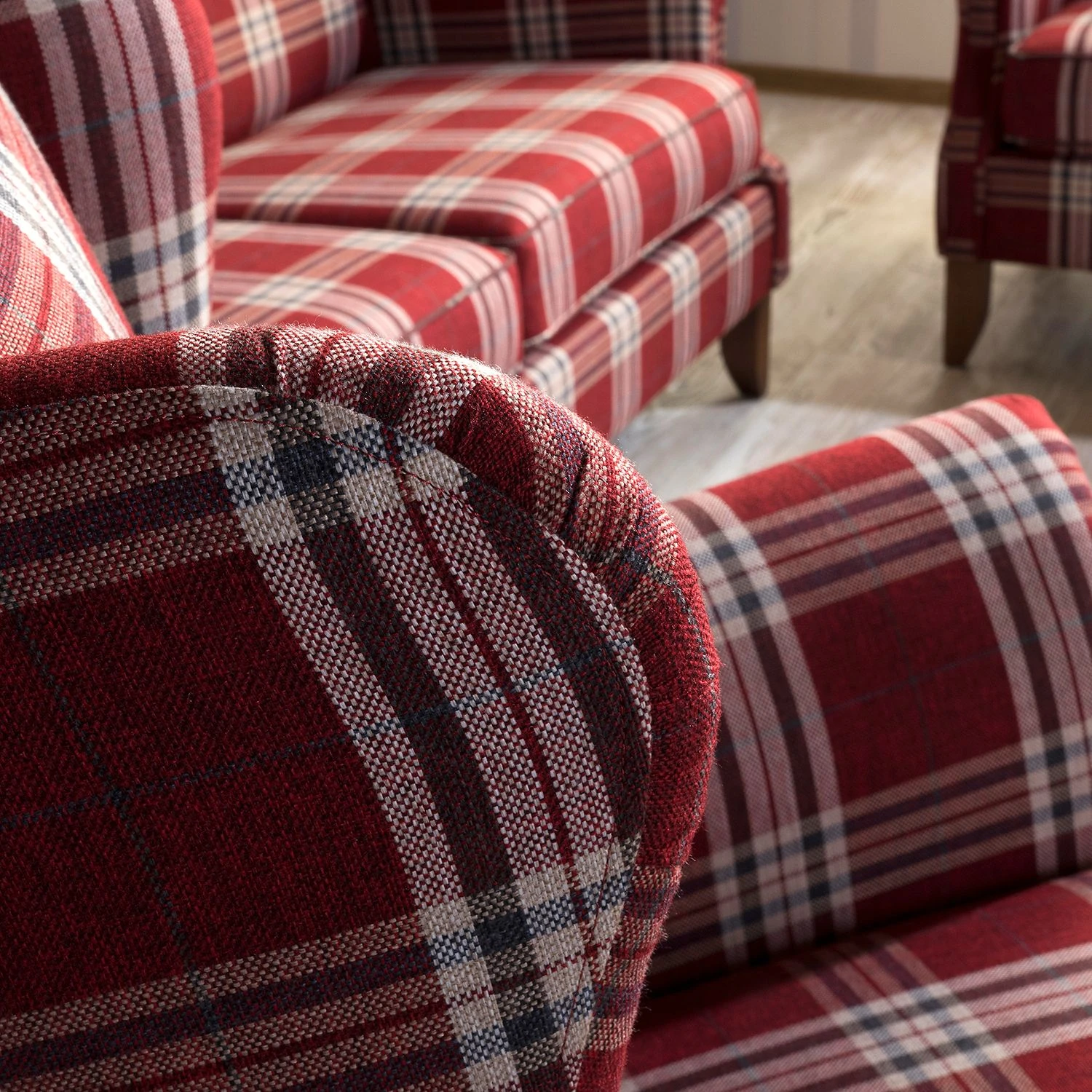 Max Winzer Sofa Verita (2-Sitzer) - Strukturstoff - Rot kariert 11 Max Winzer Sofa Verita (2-Sitzer) - Strukturstoff - Rot kariert – Bild 11