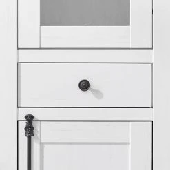 Maison Belfort Wohnwand Geestland III (4-teilig) - Pinie Weiß Dekor -Wohnzimmermöbel boutique en ligne standvitrine geestland pinie weiss dekor 4535448 1