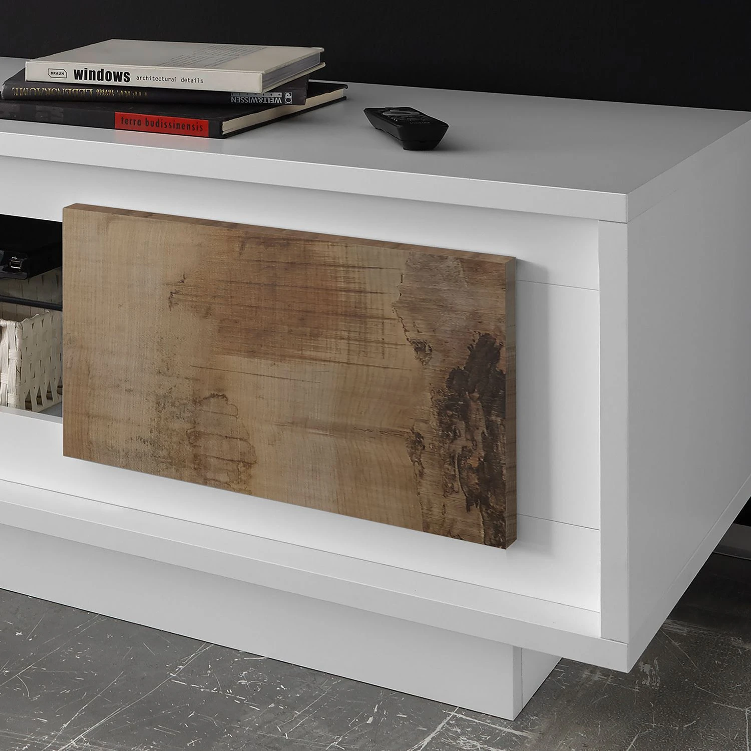 LC Spa TV-Lowboard Forenza - Hellbraun / Weiß 5 LC Spa TV-Lowboard Forenza - Hellbraun / Weiß – Bild 5