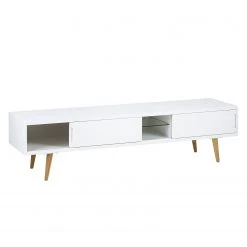 Mørteens TV-Lowboard Roskilde - Esche teilmassiv - Weiß -Wohnzimmermöbel boutique en ligne tv lowboard roskilde esche teilmassiv weiss 4065016