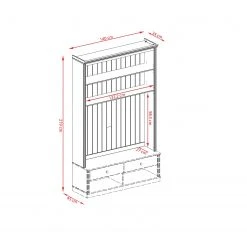 Maison Belfort TV-Wand Lillehammer I - Kiefer massiv - Kiefer Weiß / Kiefer Honig -Wohnzimmermöbel boutique en ligne tv wand lillehammer i kiefer massiv kiefer 5074136 1