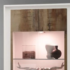 LC Spa Vitrinenschrank Forenza - Hellbraun / Weiß 11 LC Spa Vitrinenschrank Forenza - Hellbraun / Weiß -Wohnzimmermöbel boutique en ligne vitrine forenza 4254676