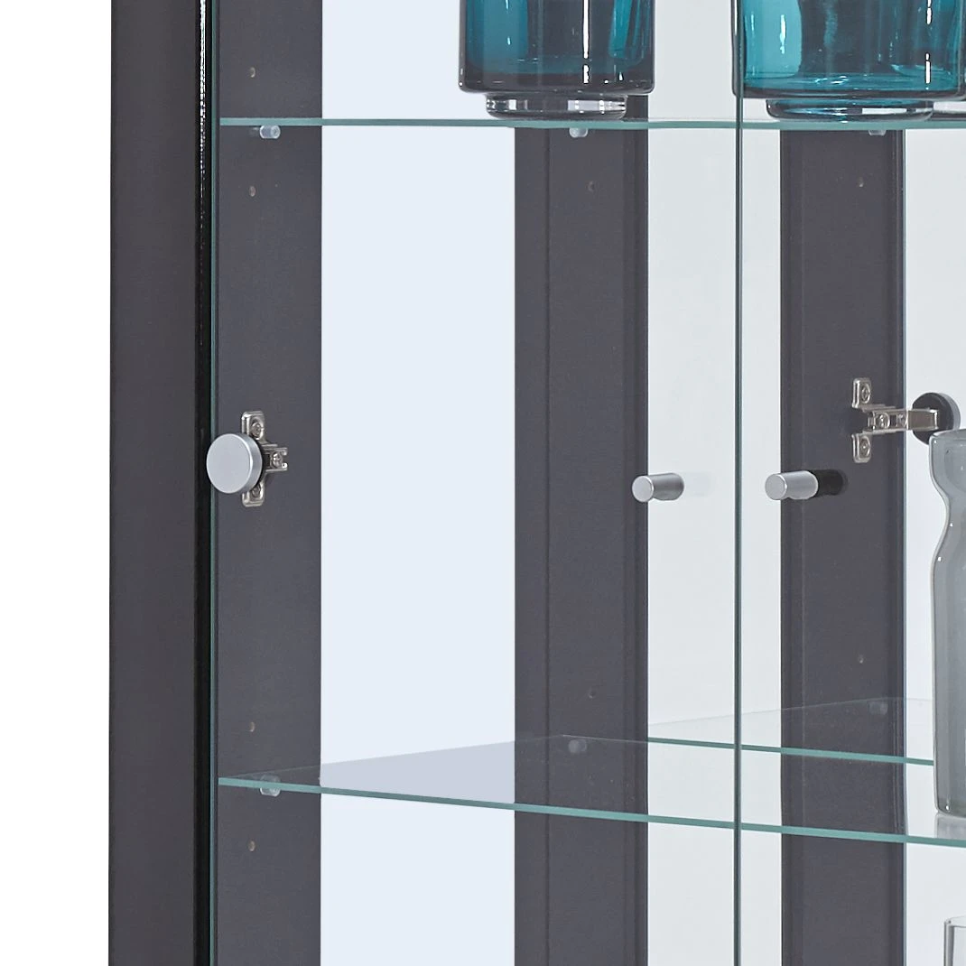 Fredriks Vitrine Nysa - Inkl. Beleuchtung - Hochglanz Schwarz 3 Fredriks Vitrine Nysa - Inkl. Beleuchtung - Hochglanz Schwarz – Bild 3