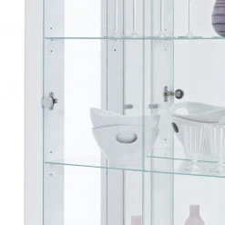 Fredriks Vitrine Nysa - Inkl. Beleuchtung - Hochglanz Weiß -Wohnzimmermöbel boutique en ligne vitrine nysa inkl beleuchtung hochglanz weiss 3208961