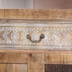 Ars manufacti Vitrinenschrank Curenna - Mango teilmassiv - Mango / Braun -Wohnzimmermöbel boutique en ligne vitrinenschrank curenna mango teilmassiv 4419384