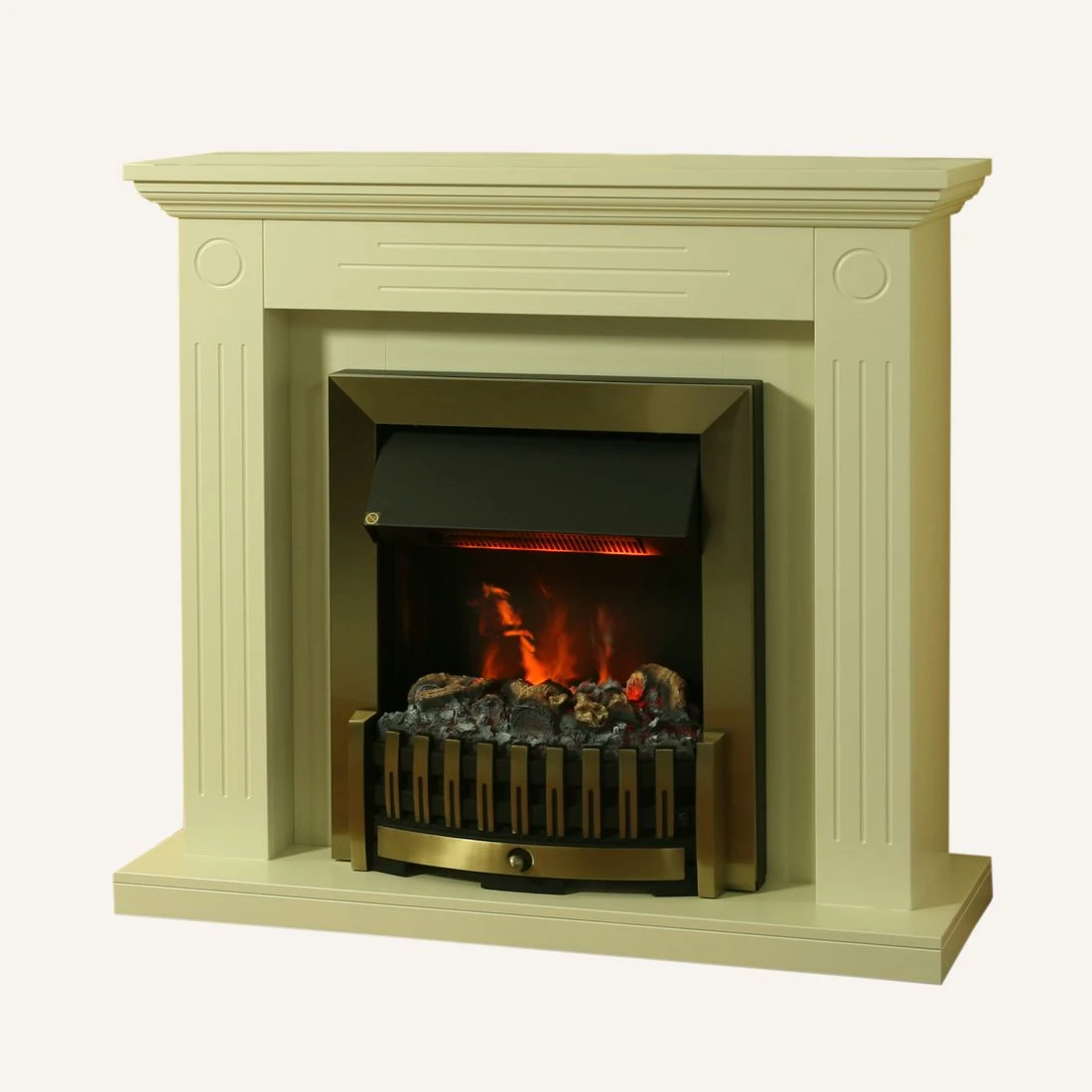 Montreux Elektrokamin Washington - Cremeweiß 1 Montreux Elektrokamin Washington - Cremeweiß