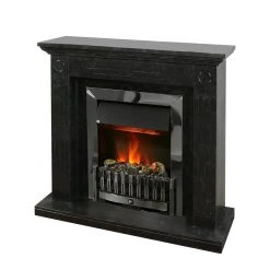 Montreux Elektrokamin Washington - Schwarz-Grau marmoriert