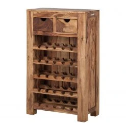 Wohnzimmermöbel boutique en ligne 48 Wolf-Möbel Weinregal Yoga I - Sheesham massiv - Natur