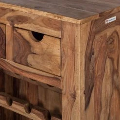 Wolf-Möbel Weinregal Yoga I - Sheesham massiv - Natur -Wohnzimmermöbel boutique en ligne weinregal yoga i sheesham massiv natur 3373565