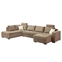 Home Design Wohnlandschaft Antego - (mit Schlaffunktion) Velours Ottomane/Longchair beidseitig montierbar - Hellbraun 7 Home Design Wohnlandschaft Antego - (mit Schlaffunktion) Velours Ottomane/Longchair beidseitig montierbar - Hellbraun -Wohnzimmermöbel boutique en ligne wohnlandschaft antego mit schlaffunktion velours ottomane longchair beidseitig montierbar hellbraun 3197761