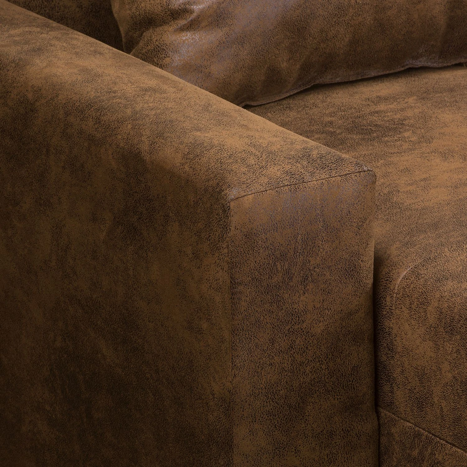 Mooved Wohnlandschaft Sibenik - (mit Schlaffunktion) - Antiklederoptik - Braun - Longchair davorstehend rechts / Ottomane links 15 Mooved Wohnlandschaft Sibenik - (mit Schlaffunktion) - Antiklederoptik - Braun - Longchair davorstehend rechts / Ottomane links – Bild 15